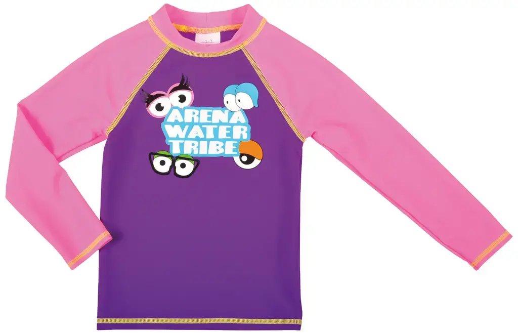 Arena AWT Kids Girl Uv L/s Tee Lilla Fresia Rose, – Rose /