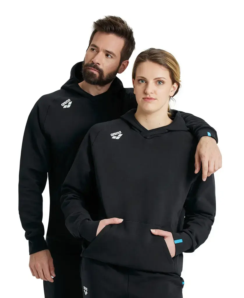 Arena Team Hooded Sweat Panel Fleece – Black