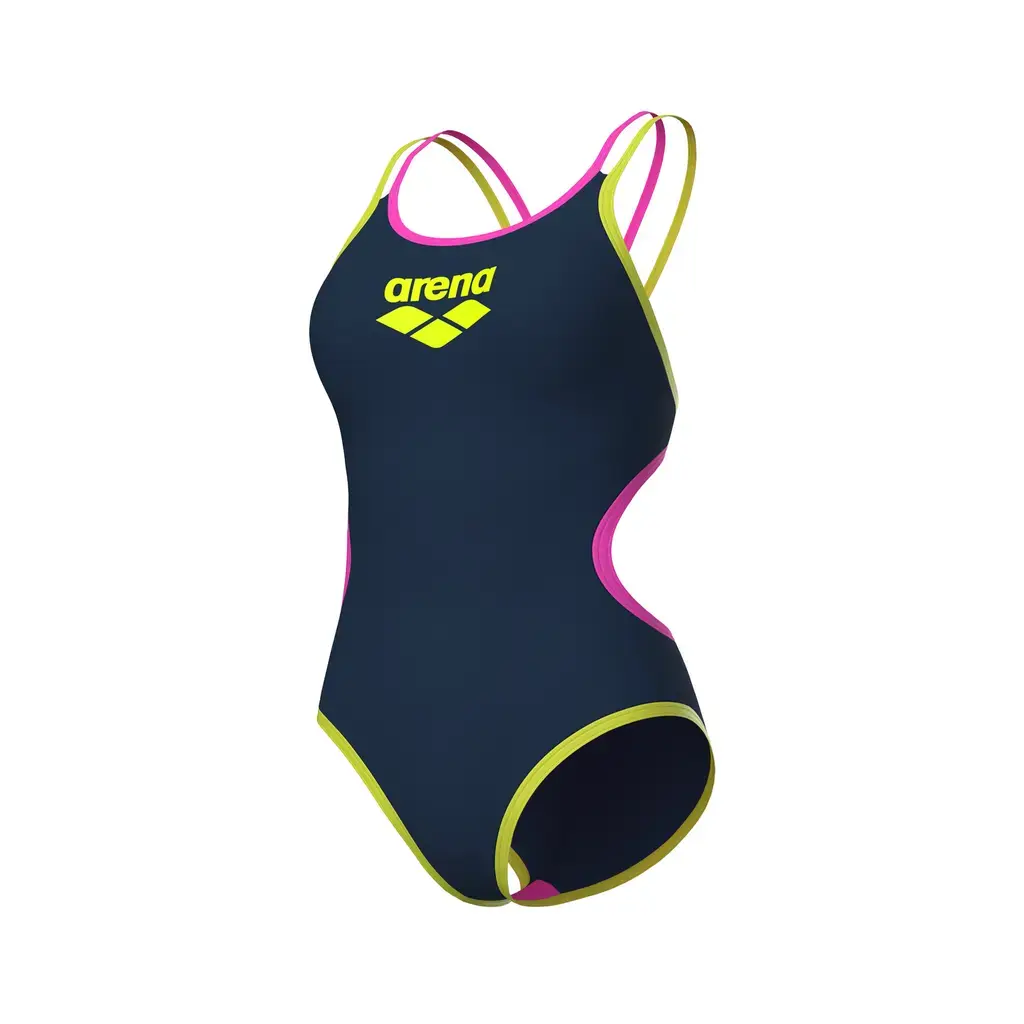 Arena W Arena One Double Cross back – Navy / / / Pink / / / Green
